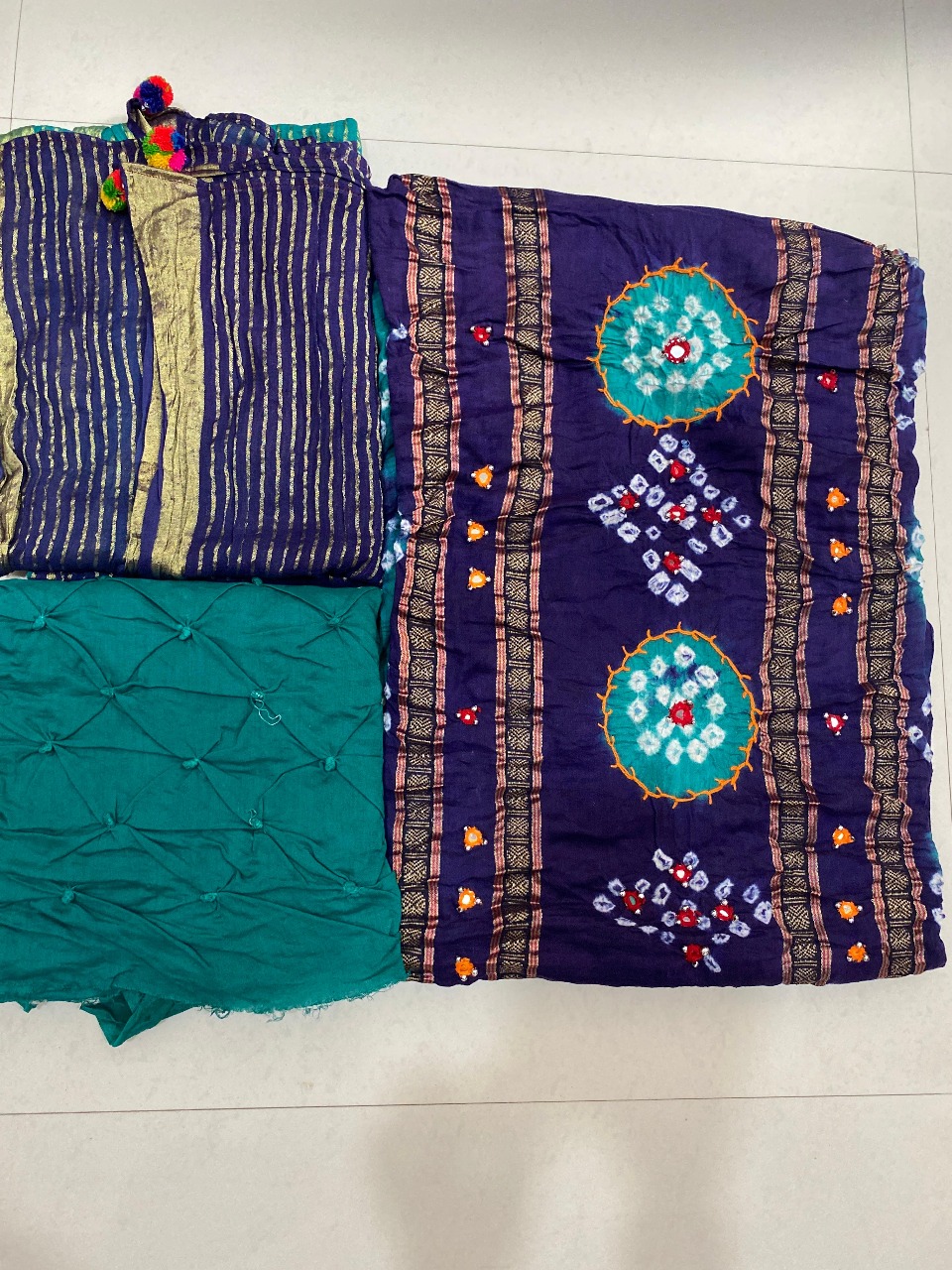 Blue Rama Colour Traditional Dress Material